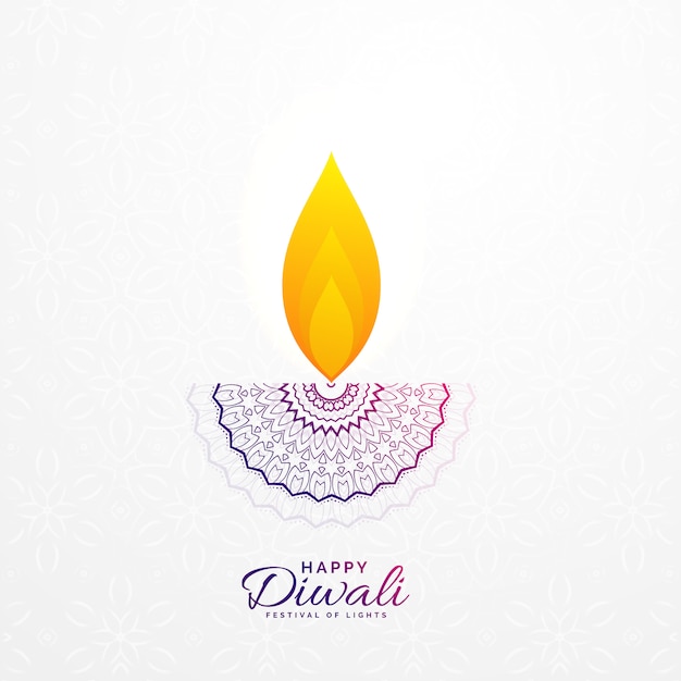 Gratis vector creatieve diwali diya ontwerp voor hindoe festival