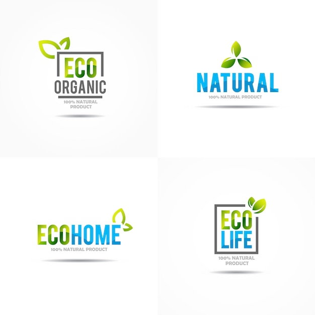 Creatieve groen huis Concept Logo sjabloon