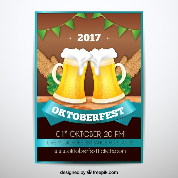 Creatieve oktoberfest poster