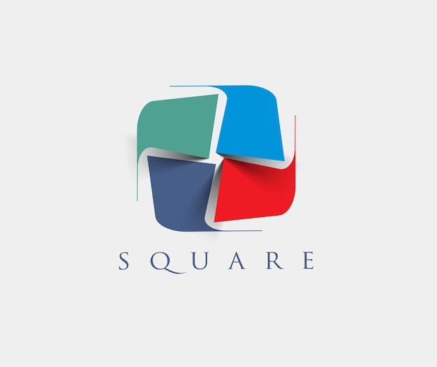 Creatieve vierkante logo vector sjabloon