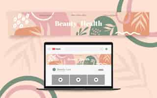 Gratis vector creatieve youtube-kanaalbanner