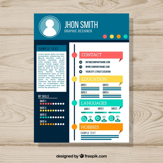 Creative CV-sjabloon