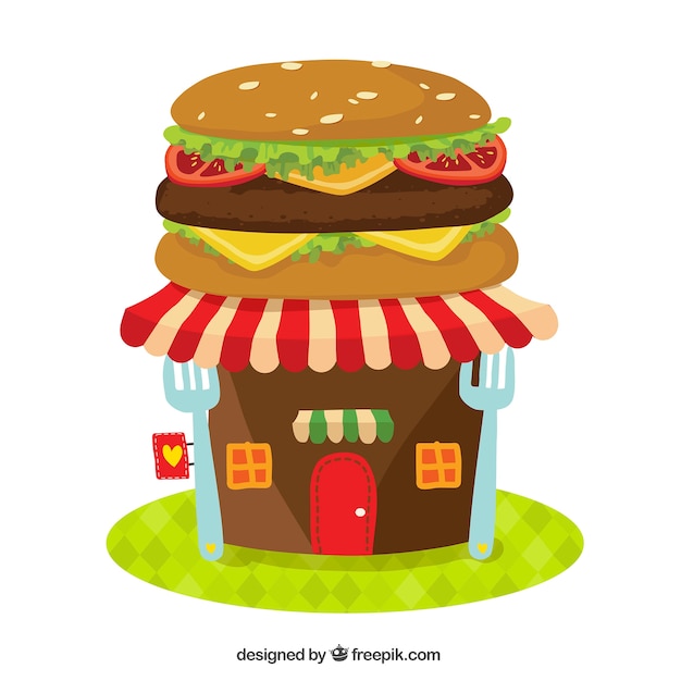 Creative hamburger gevel