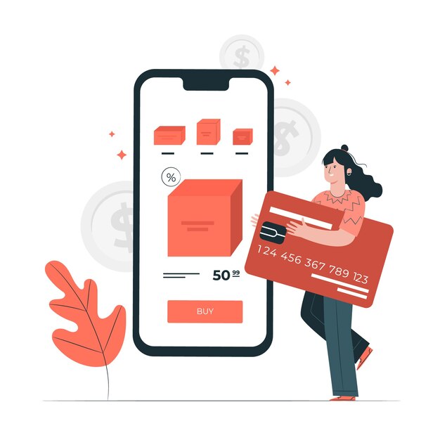 Creditcard concept illustratie