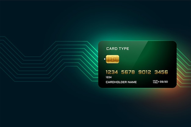 Creditcard digitale concept achtergrond