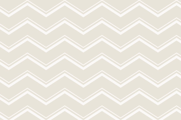 Crème patroon achtergrond, esthetische zigzag eenvoudig ontwerp vector Gratis Vector