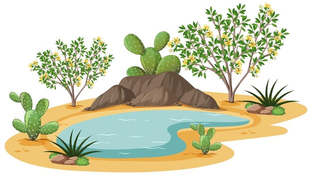 Creosoot Bush plant in wilde woestijn