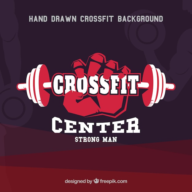 Crossfit sterke man achtergrond