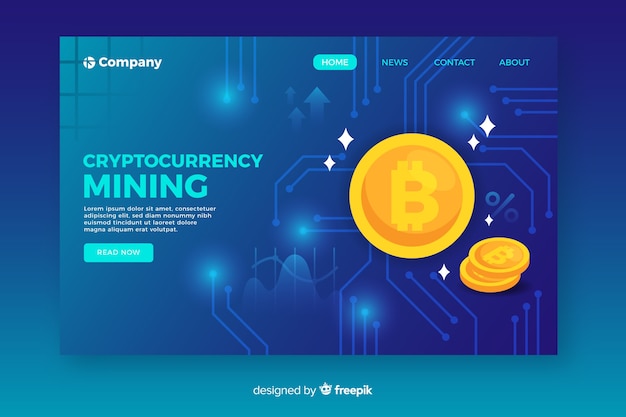 Cryptocurrency-bestemmingspagina