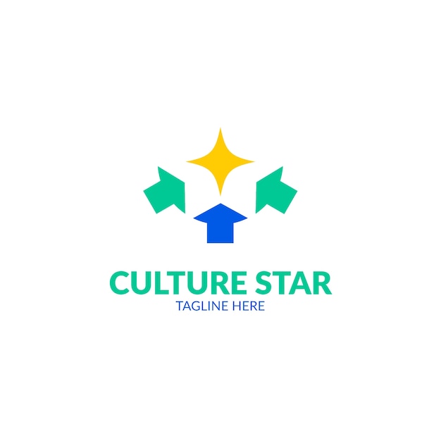 Cultuur logo ontwerpsjabloon