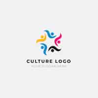 Gratis vector cultuur logo ontwerpsjabloon