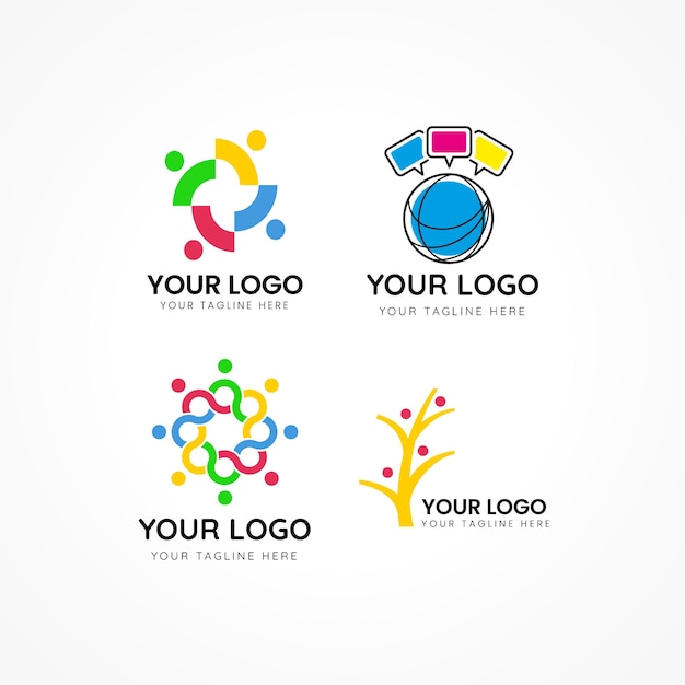 Gratis vector cultuur logo sjabloon