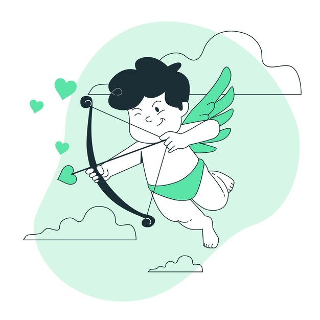 Cupido concept illustratie