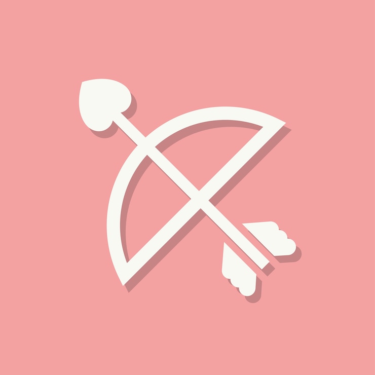 Gratis Vector cupids arrow valentijnsdag pictogram