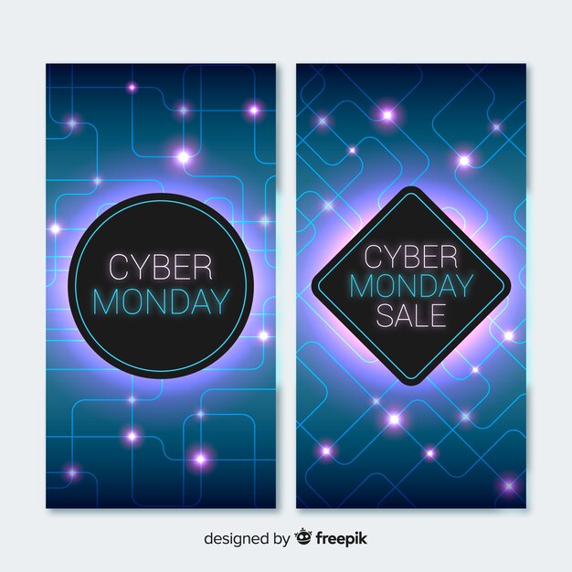 Cyber ​​maandag banners