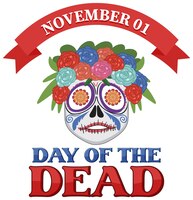 Dag van de doden met mexicaanse calaca