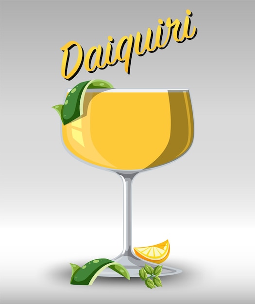 Daiquiri-cocktail in het glas