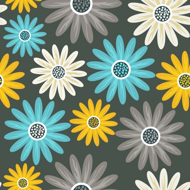 Gratis vector daisies achtergrond