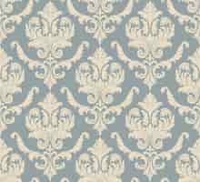 Gratis vector damast naadloze patroonelement vector klassieke luxe ouderwetse damast ornament koninklijke victoriaanse naadloze textuur voor wallpapers textiel inwikkeling vintage prachtige bloemen barok sjabloon