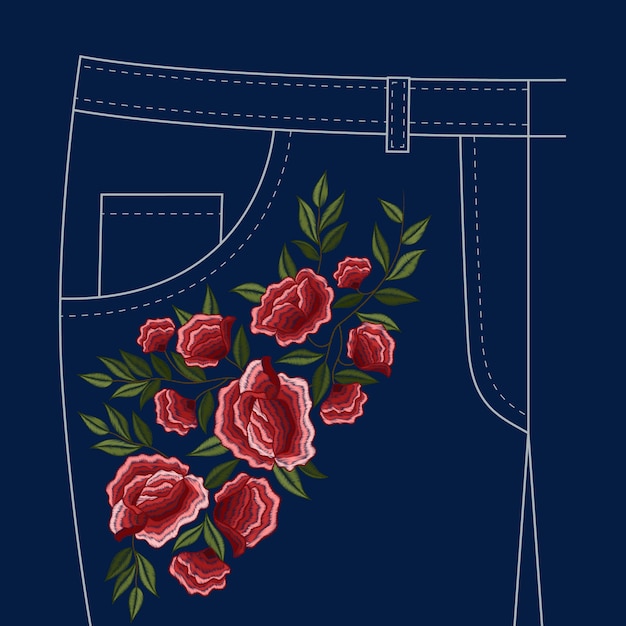 Gratis vector dames jeans broek