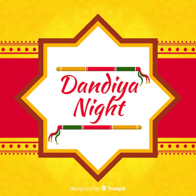 Dandiya-nacht met stokken