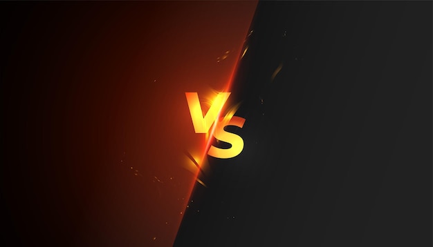 Gratis vector dark versus battle banner voor duelgevechten