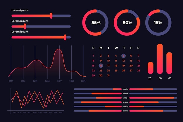 Dashboard-elementenverzameling