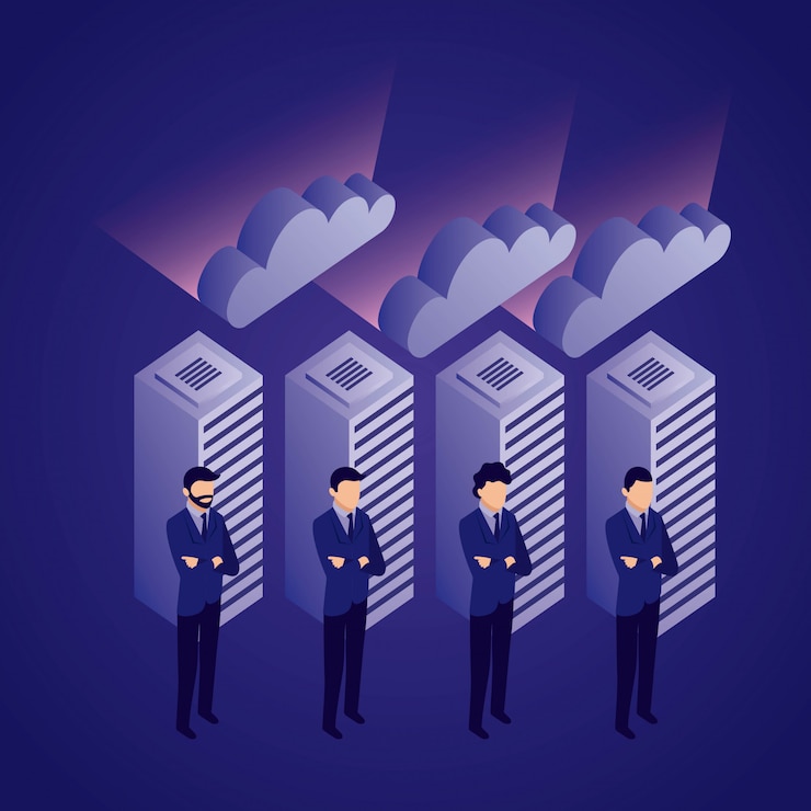 Gratis Vector datanetwerk zakenman