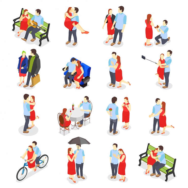 Gratis Vector daten isometrische pictogrammen