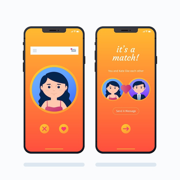 Dating app-interface