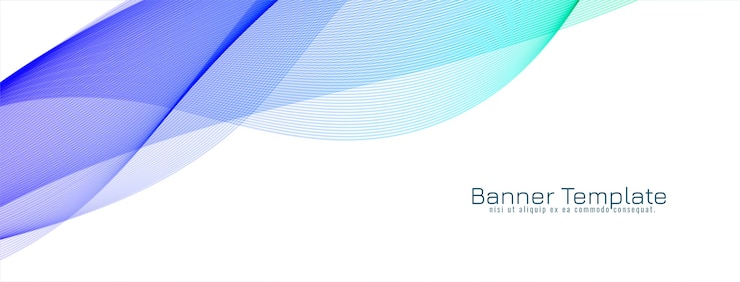 Gratis Vector de abstracte kleurrijke banner van het golfontwerp