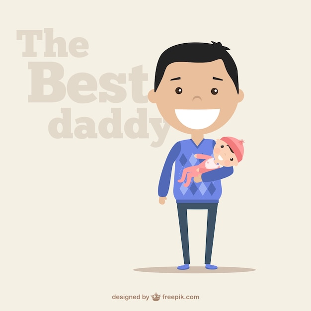 Gratis vector de beste papa