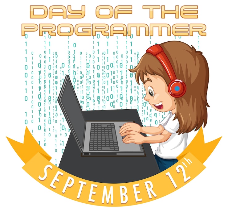 Gratis Vector de dag van de programmeur-poster