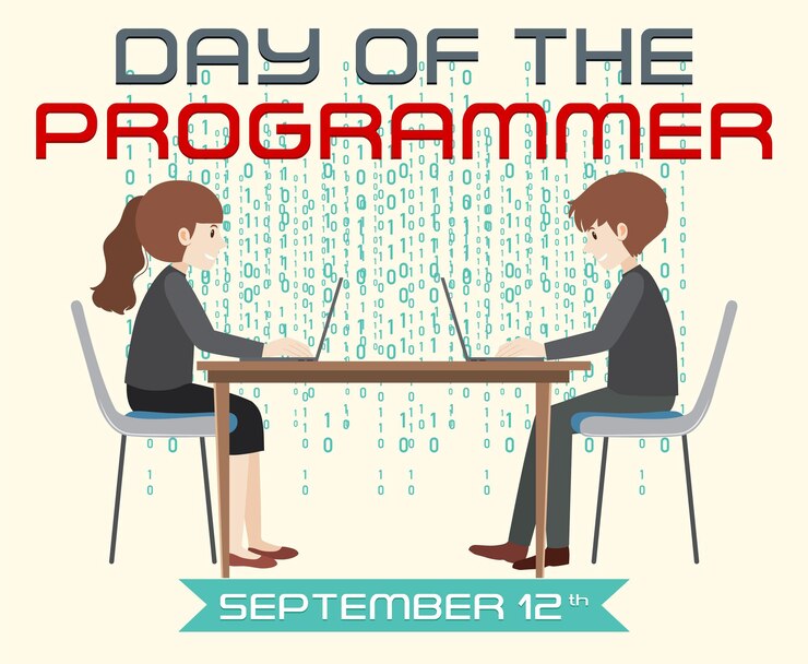 Gratis Vector de dag van de programmeur-poster