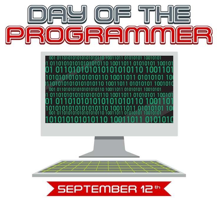 Gratis Vector de dag van de programmeur-poster