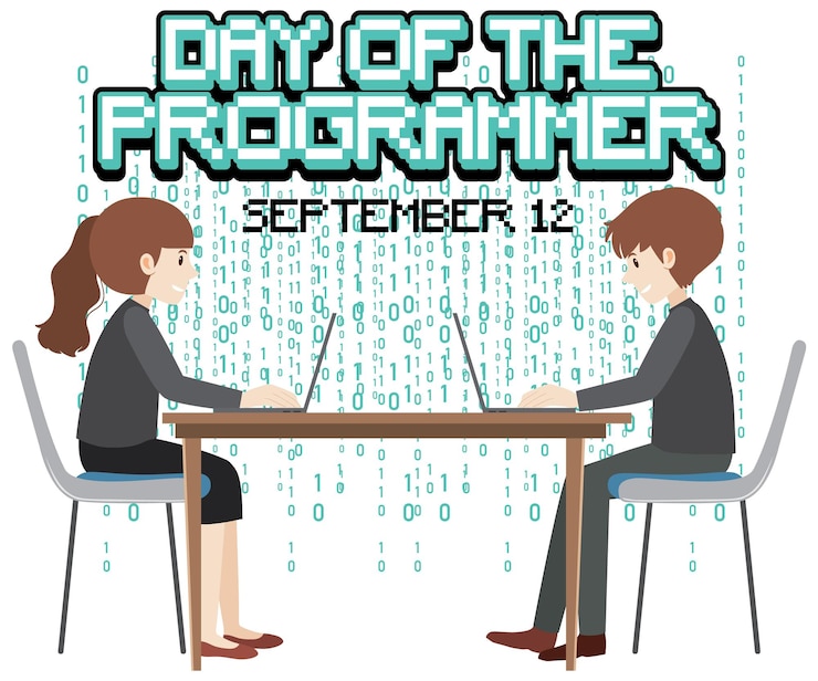 Gratis Vector de dag van de programmeur-poster