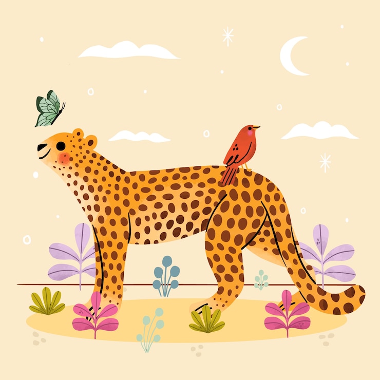 Gratis Vector de illustratie van kinderachtige dieren