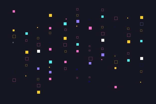 De kleurrijke abstracte achtergrond van de pixelregen