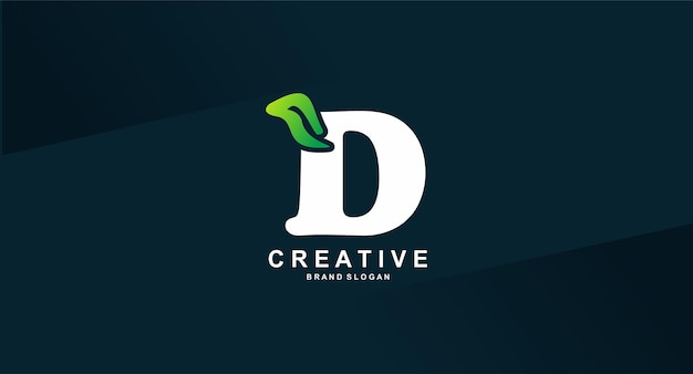 Gratis vector de letter d is gemaakt door brand clean