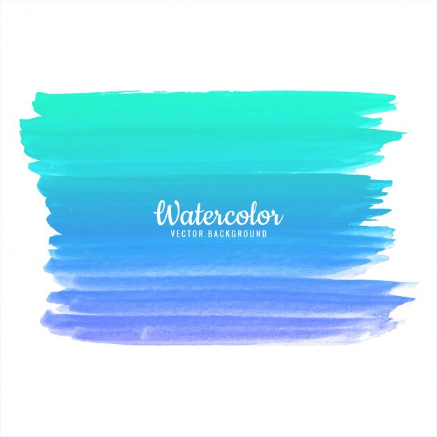 Gratis vector de moderne waterverfhand trekt slag