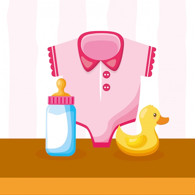 Gratis vector decoratie voor baby shower