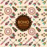 Gratis vector decoratief patroon in bohostijl