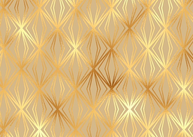 Gratis vector decoratief patroon met bladgoudtextuur