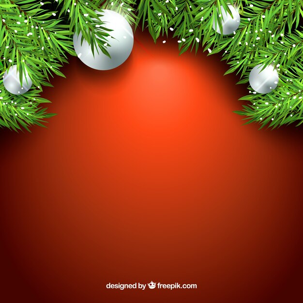 Decoratieve achtergrond met kerstballen