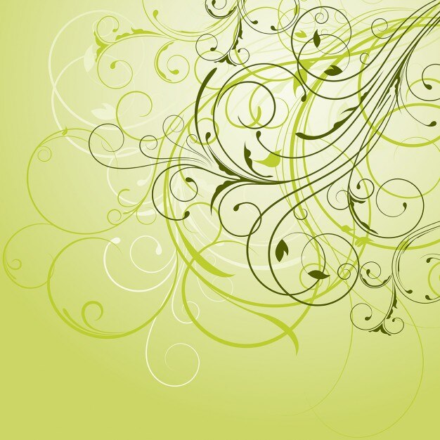 Decoratieve bloemen achtergrond in de kleuren groen