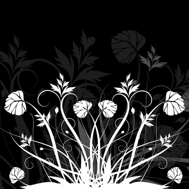 Gratis vector decoratieve bloemen achtergrond