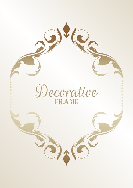 Decoratieve bloemenframe achtergrond