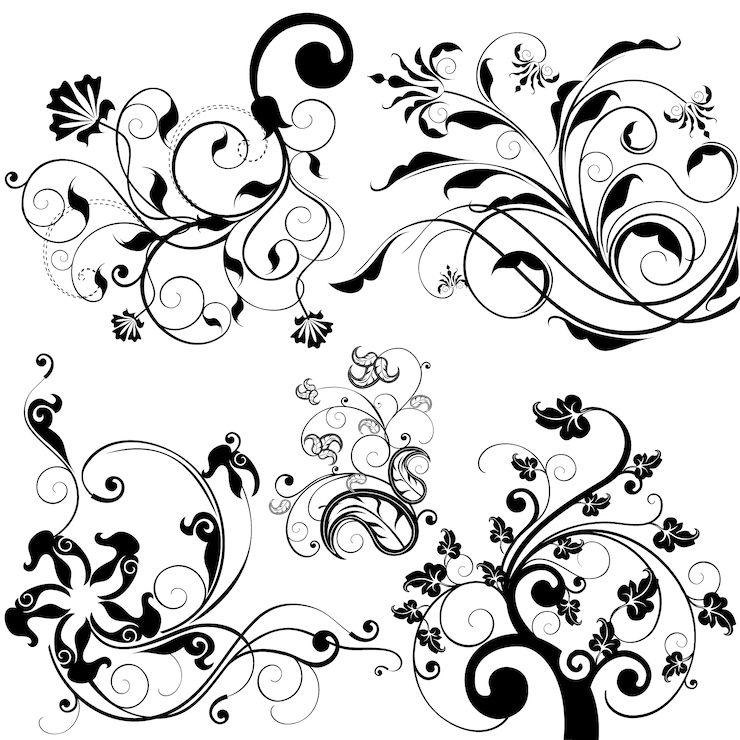 Gratis Vector decoratieve elementen collectie