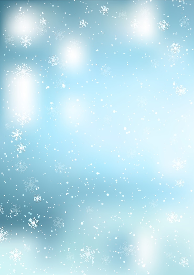 Gratis Vector decoratieve kerst achtergrond van vallende sneeuwvlokken