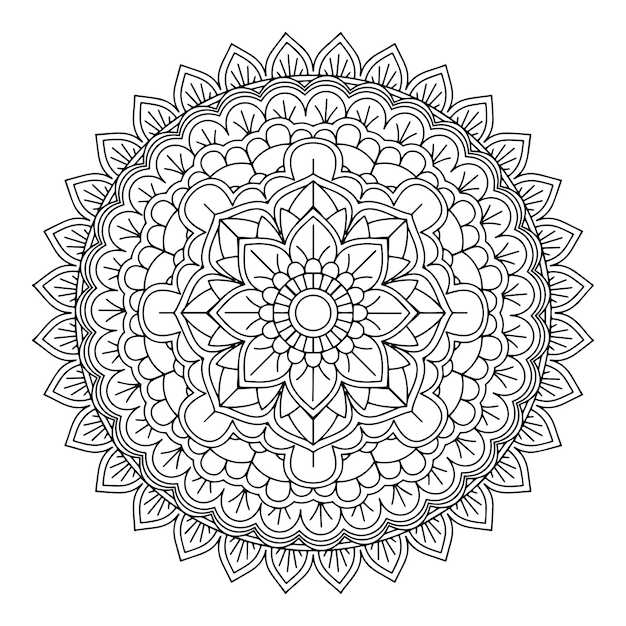 Decoratieve mandala ontwerp achtergrond